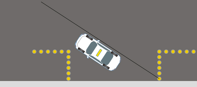 縦列駐車 一発免許専門教習所のキキドライビングスクール